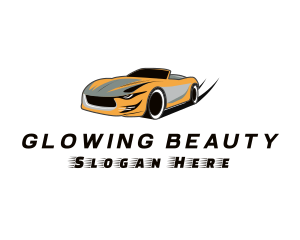 Drag Racing Supercar Vehicle Logo