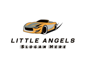 Road Trip - Drag Racing Supercar Vehicle logo design