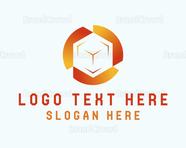 Gradient Tech Cube Logo