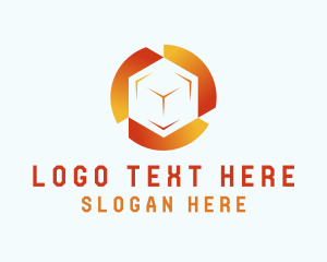 Gradient Tech Cube  Logo