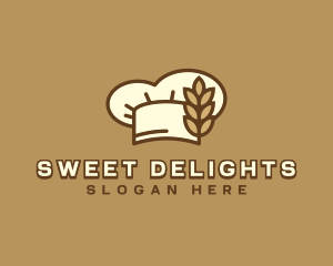 Wheat Chef Hat logo design