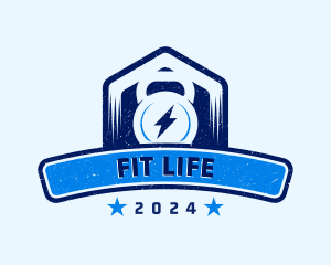 Kettlebell Fitness Gym logo design