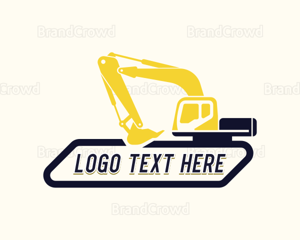 Construction Excavator Machinery Logo