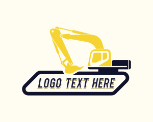 Machinery - Construction Excavator Machinery logo design