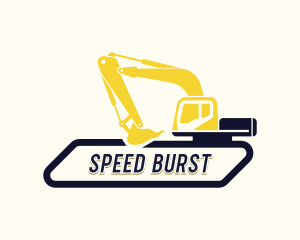 Construction Excavator Machinery Logo