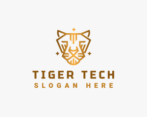 Wild Cat Tiger logo design