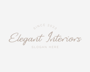 Elegant Cursive Fashion logo design