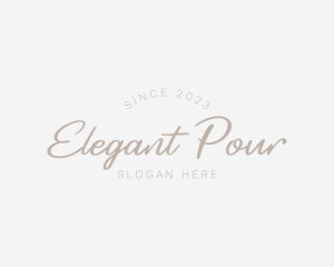 Elegant Cursive Fashion logo design