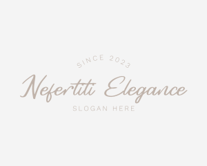 Elegant Cursive Fashion logo design