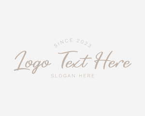 Elegant - Elegant Cursive Fashion logo design