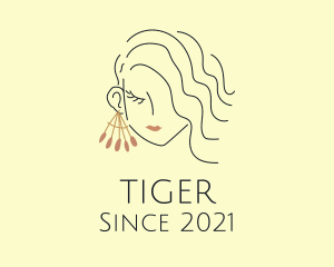 Etsy - Fashion Earring Makeup Lady logo design