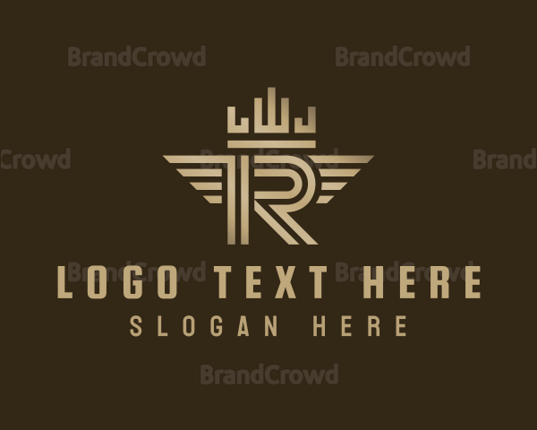 Elegant Geometric Letter R Logo