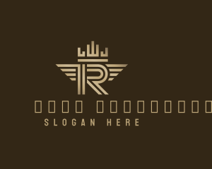 Heraldry - Elegant Geometric Letter R logo design