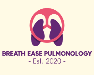 Pulmonology - Respiratory Lung Steering Wheel logo design