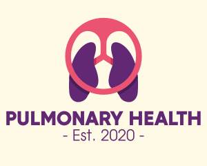 Pulmonary - Respiratory Lung Steering Wheel logo design