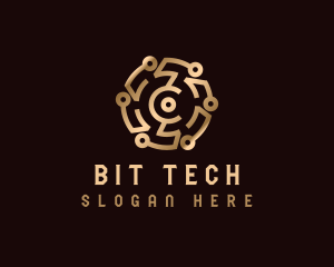 Cryptocurrency Digital Tech logo design