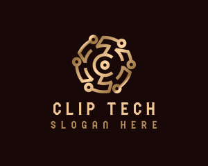 Cryptocurrency Digital Tech logo design