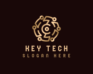 Cryptocurrency Digital Tech logo design