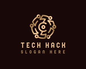 Cryptocurrency Digital Tech logo design