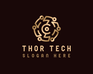 Cryptocurrency Digital Tech logo design