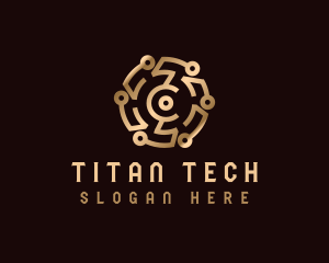 Cryptocurrency Digital Tech logo design