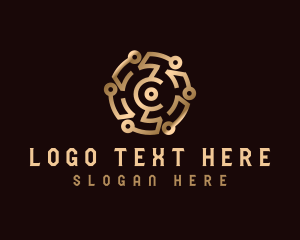 Bitcoin - Cryptocurrency Digital Tech logo design