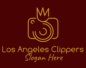 Queen - Golden Crown Camera logo design