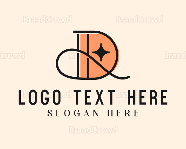 Clothing Stylist Letter D Logo