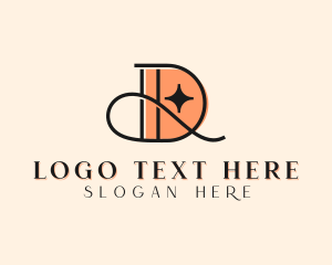 Letter D - Stylish Salon Letter D logo design