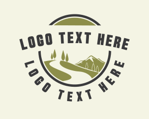 Adventure - Nature Mountain Landscape logo design