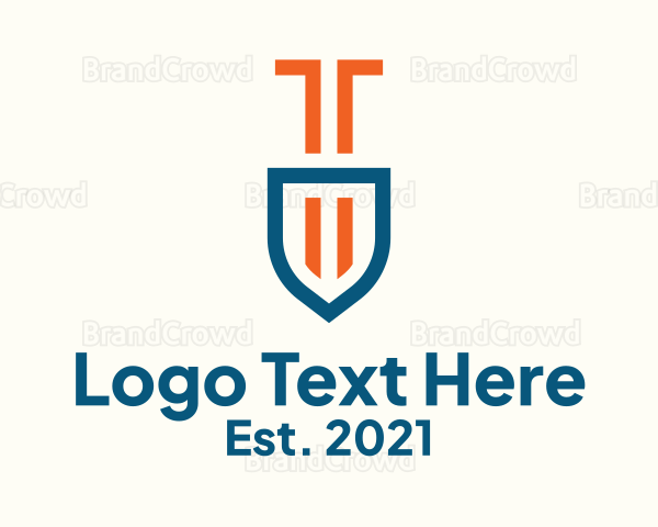 Construction Trowel Shovel Logo