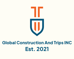 Construction Trowel Shovel logo design
