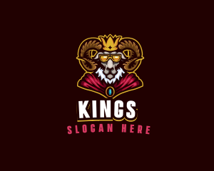 Ram King Gaming logo design