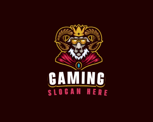Ram King Gaming logo design