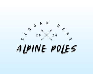 Ski Pole Sports logo design