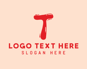 Letter - Liquid Soda Letter T logo design