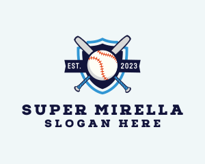 Baseball Sports Shield Logo