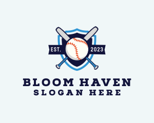 Baseball Sports Shield logo design