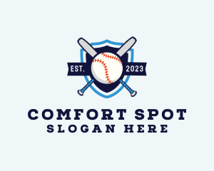 Baseball Sports Shield logo design