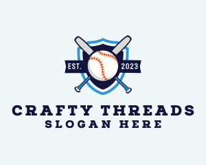 Baseball Sports Shield logo design