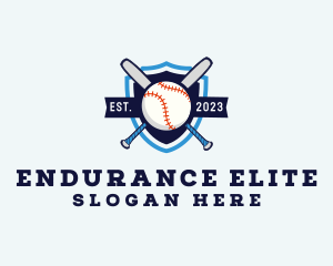 Baseball Sports Shield logo design