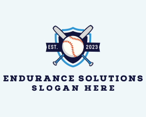 Baseball Sports Shield logo design