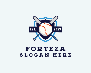 Baseball Sports Shield logo design