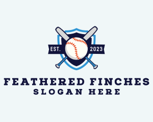 Baseball Sports Shield logo design