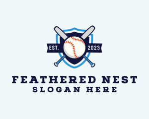 Baseball Sports Shield logo design