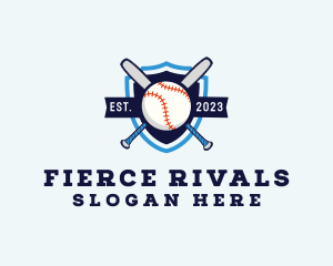 Baseball Sports Shield logo design