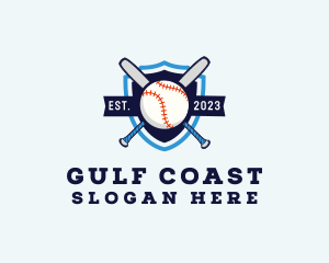 Baseball Sports Shield logo design