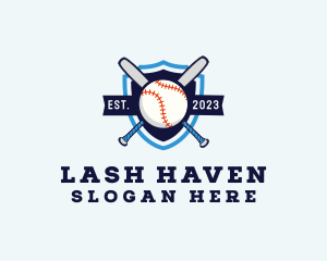 Baseball Sports Shield logo design