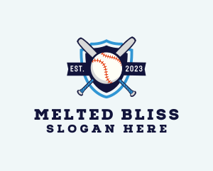 Baseball Sports Shield logo design