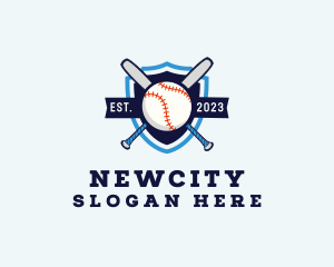 Baseball Sports Shield logo design